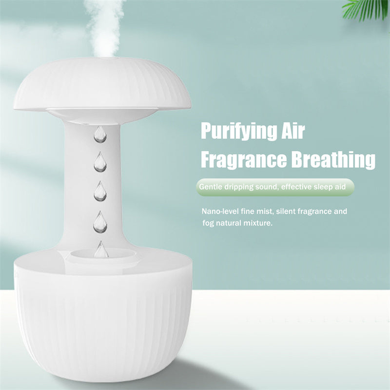 "Anti-Gravity Air Humidifier – Silent Cool Mist Maker with Levitating Water Drops for Relaxation & Fatigue Relief"