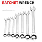 "Automatic Ratchet Combination Wrench – Mechanical Quick-Release Hand Tool"