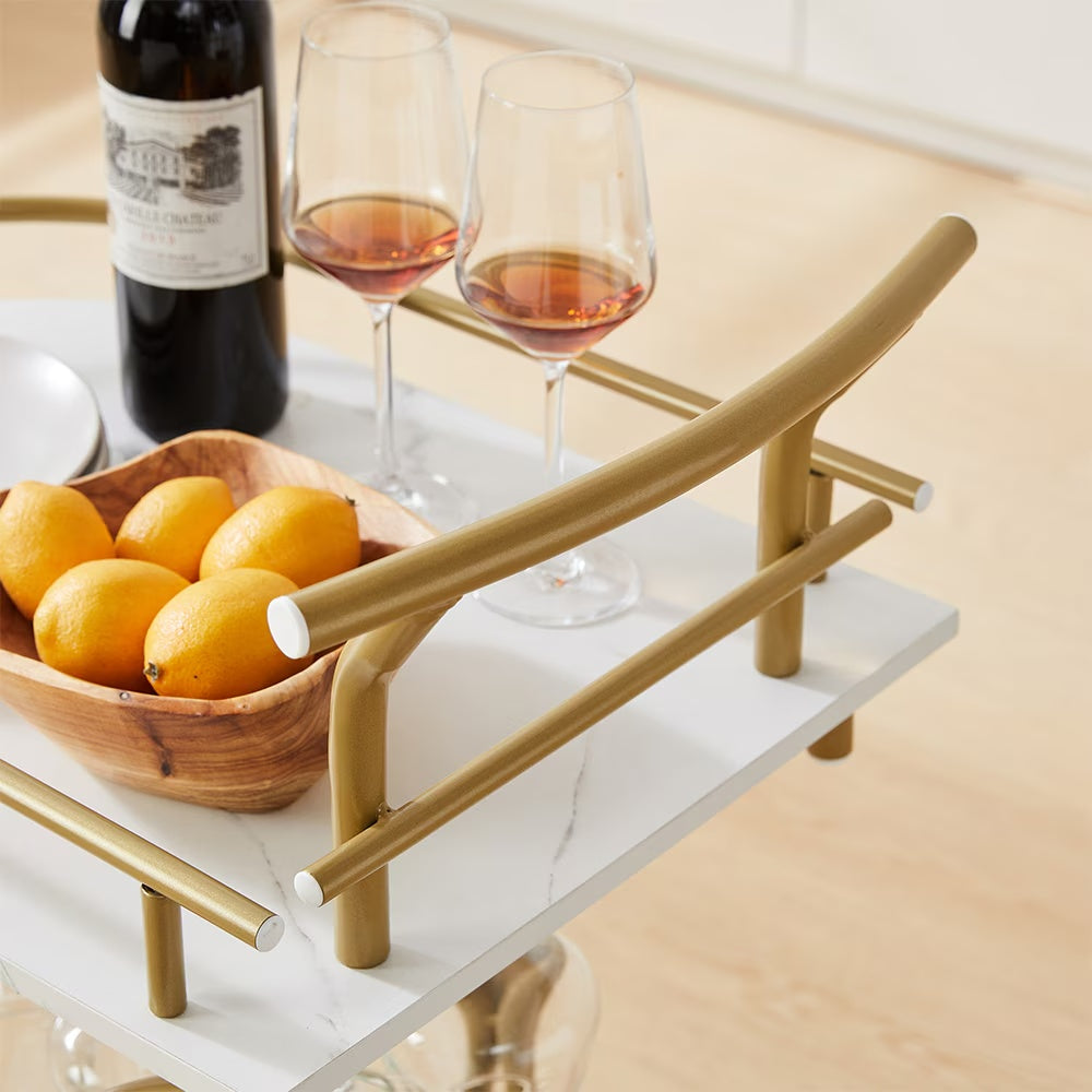 "Multi-Layer Serving Trolley for Drinks, Kitchen & Home Décor"
