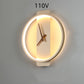 "Nordic Wall Lamp with Clock – Modern Bedroom & Bedside Lighting Fixture"