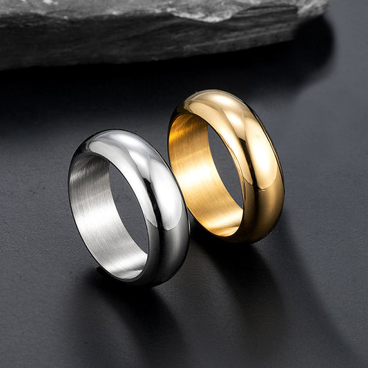 "Glossy Electroplated Ring – Unique Personality Jewelry for Men & Women"