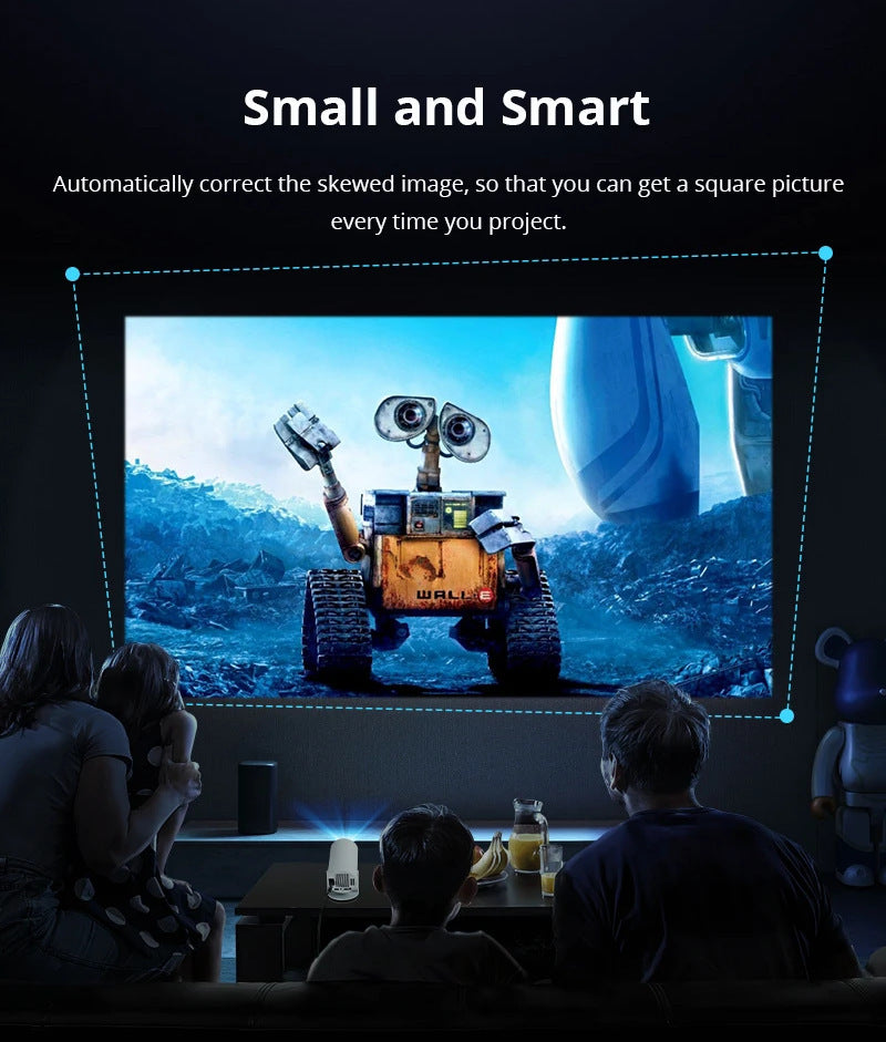 "HY300 Barrel Machine Smart AnzhuoHD Projector Screen – Home Recommended Projection System"