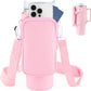 "Slok Water Bottle Carrier Bag – Adjustable Strap Holder Compatible with 40oz Tumbler for Outdoor Walking, Hiking & Sports (Blue Purple)"