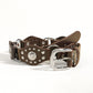 "Vintage Riveted Metal Buckle Belt – Punk Hip Hop Fashion for Men & Women"