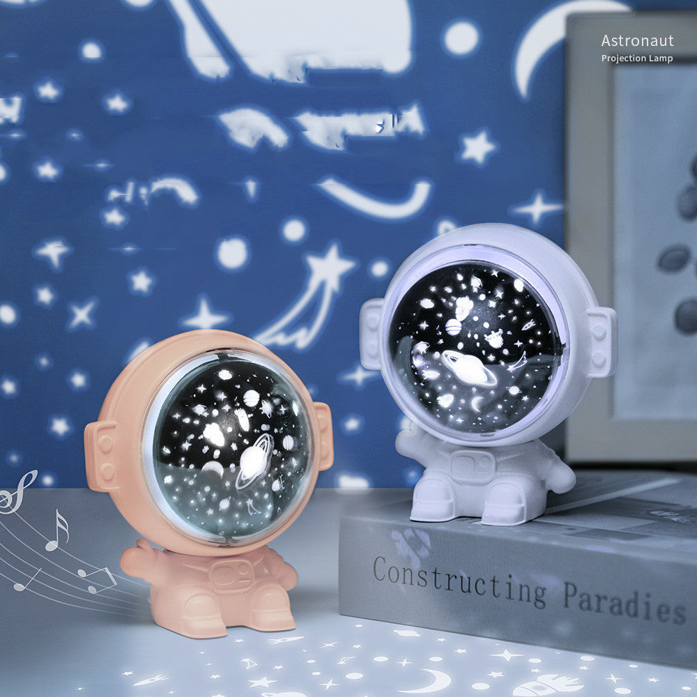 "Galaxy Star Projector Night Light – Astronaut Lamp with Starry Sky Projection for Kids, Baby, and Room Décor"