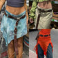 "Vintage Riveted Metal Buckle Belt – Punk Hip Hop Fashion for Men & Women"