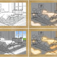 "LED Wall Art Night Light – Modern Decorative Bedside Lamp with Simulated Sunshine Effect"
