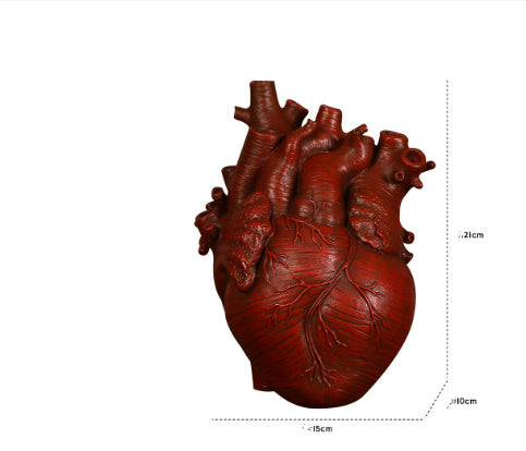 "Heart-Shaped Nordic Style Flower Vase – Artistic Desktop Plant Pot & Home Décor Ornament, Perfect Gift"
