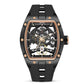 "Men's Stainless Steel Automatic Mechanical Watch – Hollow Shell Design"