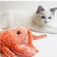 "Electric Jumping Shrimp Pet Toy – USB Rechargeable Simulation Lobster Plush for Cats"