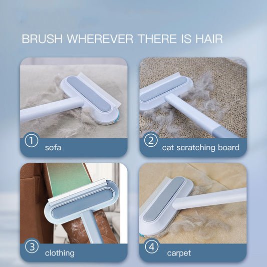 "4-in-1 Pet Hair Removal Brush – Multifunctional Dog & Cat Hair Cleaner and Window Screen Tool"