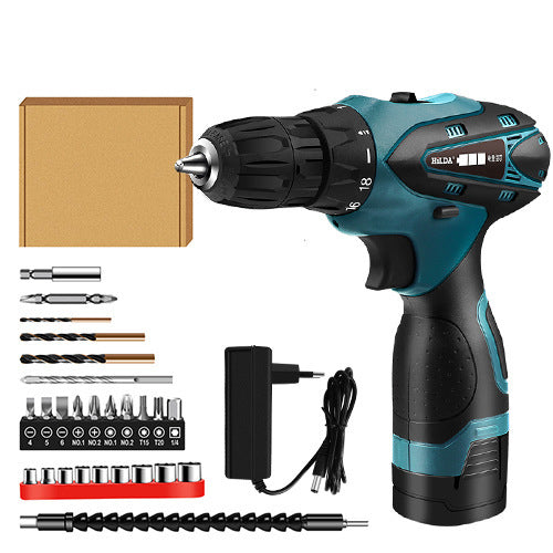 "Multifunctional Lithium Electric Drill – Cordless Household Power Tool for DIY & Repairs"