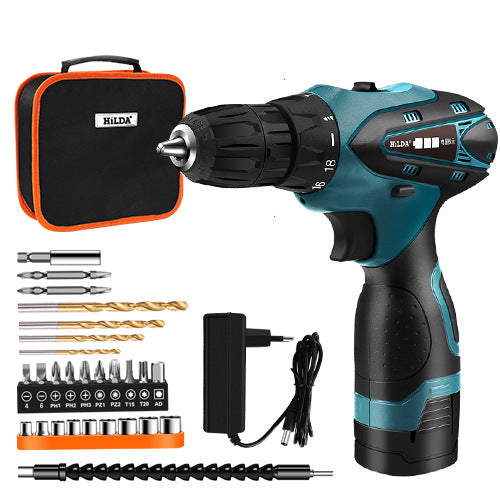 "Multifunctional Lithium Electric Drill – Cordless Household Power Tool for DIY & Repairs"