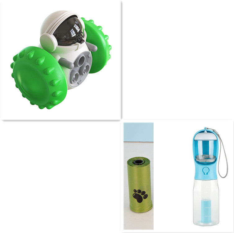 "Interactive Slow-Feed Balance Car Toy – Multifunctional Smart Feeding Toy for Cats & Dogs"