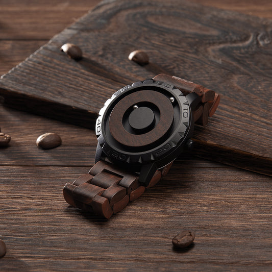 "Personalized Magnetic Ball Log Watch – Custom Creative Design"