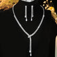 "Fashion Simple 4-Piece Jewelry Set – Necklace, Earrings & Bracelet Combo"