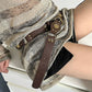 "Vintage Riveted Metal Buckle Belt – Punk Hip Hop Fashion for Men & Women"