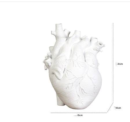 "Heart-Shaped Nordic Style Flower Vase – Artistic Desktop Plant Pot & Home Décor Ornament, Perfect Gift"