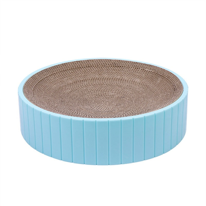 "Round Cat Scratch Plate – Durable Pet Scratching Pad for Cats"