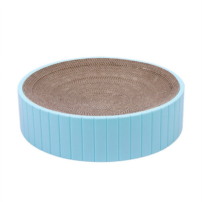 "Round Cat Scratch Plate – Durable Pet Scratching Pad for Cats"