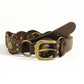 "Vintage Riveted Metal Buckle Belt – Punk Hip Hop Fashion for Men & Women"
