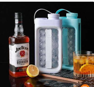 "2-in-1 Ice Ball Maker Kettle – Portable Quick-Release Cold Water Pitcher for Summer"