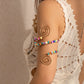 "Gravel Beaded Adjustable Opening Bracelet"