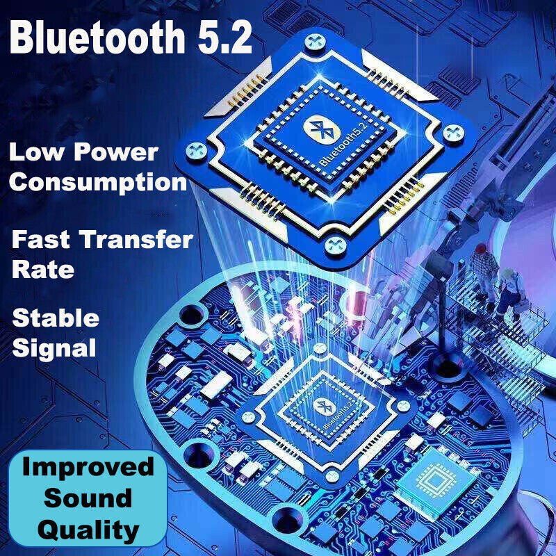"TWS Wireless Bluetooth 5.1 Sports Earphones – Waterproof True Wireless Stereo Earbuds"