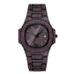 "Men’s Hip Hop Full Diamond Color Watch – Luxury Niche Style"