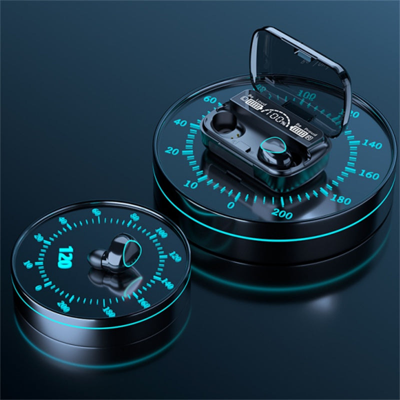 "TWS Wireless Bluetooth 5.1 Sports Earphones – Waterproof True Wireless Stereo Earbuds"