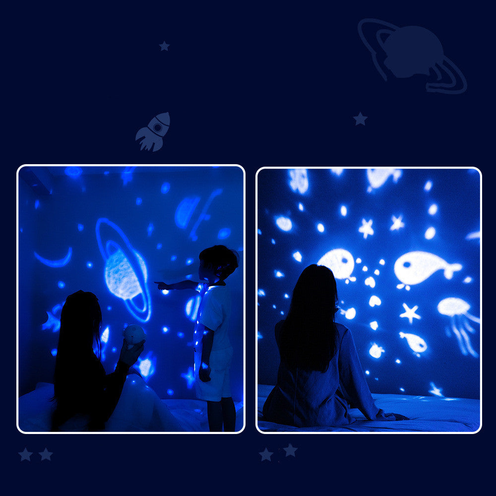 "Galaxy Star Projector Night Light – Astronaut Lamp with Starry Sky Projection for Kids, Baby, and Room Décor"