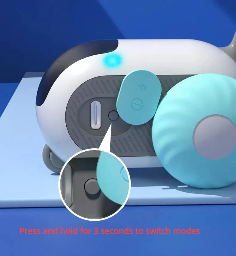 "Remote Control Interactive Cat Car Toy – USB Rechargeable, Automatic Self-Moving Smart Pet Toy"