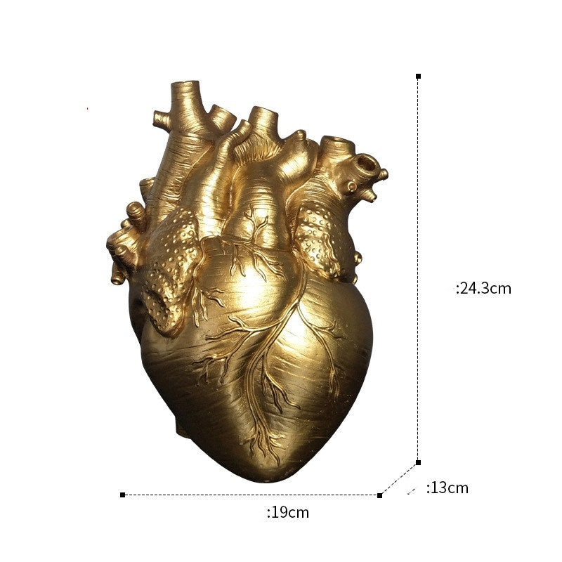 "Heart-Shaped Nordic Style Flower Vase – Artistic Desktop Plant Pot & Home Décor Ornament, Perfect Gift"